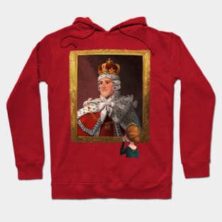 loking at portrait of king george Hoodie